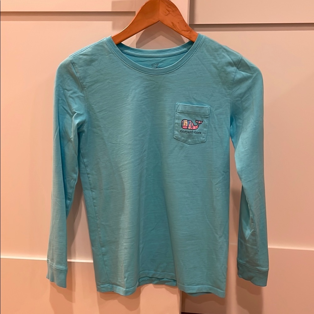 Vineyard Vines Kids Blue Long Sleeve Shirt